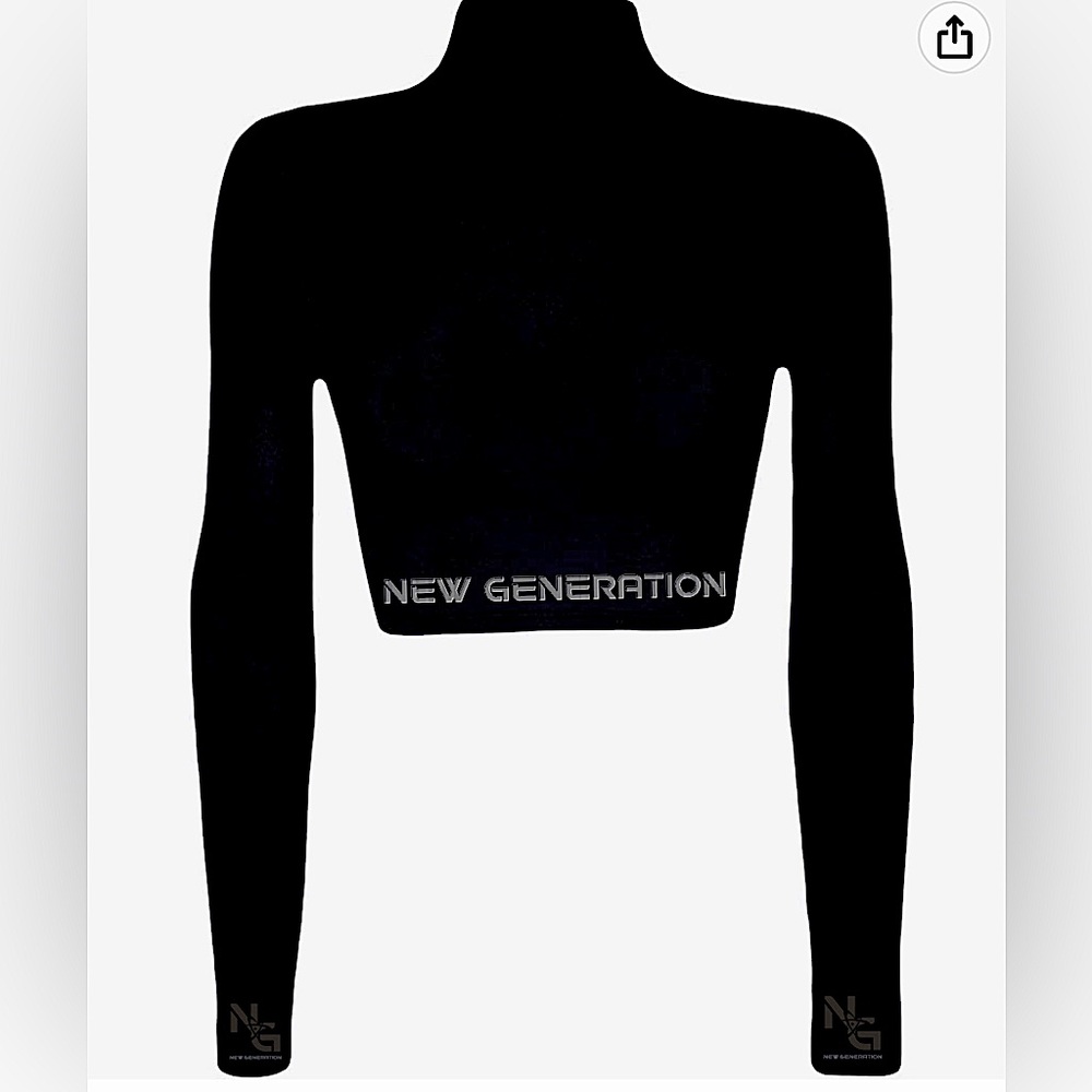 Long sleeve turtleneck crop top NEW GENERATION